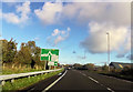 Approaching Pen-y-Groes roundabout