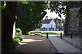 Path beside Wimborne Minster