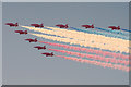 SD2936 : The Red Arrows at Blackpool by David Dixon