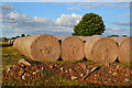 Straw bales at former Winfield Airfield