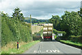 A load of bales heading towards Chirbury