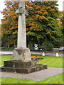 Village green with war memorial