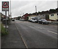 Warning sign Patrol/Hebryngwr, Tonyrefail