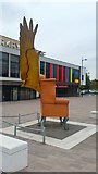 SJ4198 : Winged chair, Kirkby by Mike Pennington