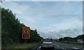 Approaching then end of the dual-carriageway section on the A30, west-bound