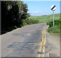 End of the 30 zone, Station Road, West Bay, Dorset