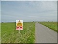ST9445 : Heytesbury, warning sign by Mike Faherty