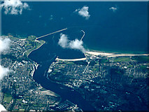 NZ3566 : Tynemouth from the air by Thomas Nugent