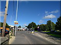 Roundabout at the entrance to Tesco