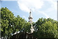 View of the St. Leonard C of E church from Kingsland Road