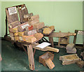 SP9315 : A Hack Barrow and Brick Moulds at Pitstone Green Museum by Chris Reynolds