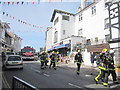 Middle Street Brixham Firefighters on Charity Walk