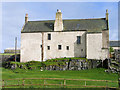 Plinth of rock with Balnakeil House