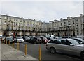 Terraces and car park