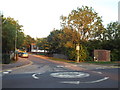 Mini-roundabout near Laindon