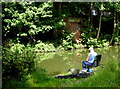 Fishing at the Dearne and Dove canal, Elsecar branch