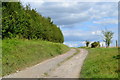 Track uphill to New Barn Farm