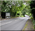 A4119 bus stop and shelter east of Groesfaen