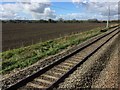 View from a Reading-Swindon train - Fields near Steventon