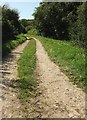 Track past Cerne Abbas Care Centre