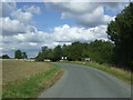 Bend in the minor road towards Dales Farm