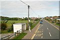 Bus stop on the main road through Camber