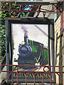 Sign for The Railway Arms, Station Road