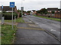 End of cycle route sign, Mersey Way, Didcot