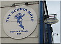 The Scrum Half name signs, Market Street, Pontypool