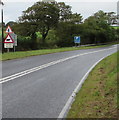 Warning sign - cattle at the northern edge of Milford Haven