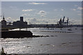 Eastwards view from Grays town wharf