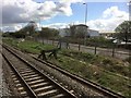 View from a Reading-Swindon train - Retail Park, Stratton