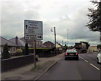 ST6753 : Approaching Westfield Ind. Estate roundabout by John Firth