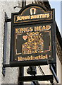 Sign for the former Kings Head public house, Bedale