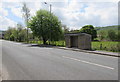 Bus stop and shelter north of Crynant