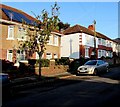 Rooftop solar panels, Caewal Road, Llandaff, Cardiff