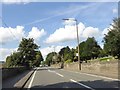 Bus stop by A6 outside Belper cemetery