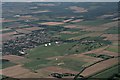 Feltwell, Golf Course, and oversize golf balls (radomes) at RAF Feltwell: aerial 2017