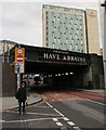 Towards the Clayton Hotel in Cardiff city centre