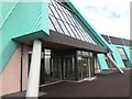 NK0556 : Crimond Medical Centre and Community Hub: entrance by Haworth Hodgkinson