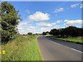 View north along the A68