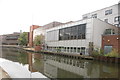 View of the rear of the Canal Side Studios on St. Pancras Way from the Regent