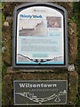 Information board about the Wilsontown Inn