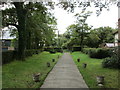 Churchyard path at Beaworthy