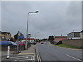 Looking along Market Hill towards the Five Bells