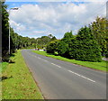 Towards a bend in Cardiff Road, Creigiau