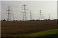 TM4361 : Pylon lines outside Knodishall by Christopher Hilton