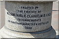 TQ5742 : Inscription on water fountain by N Chadwick