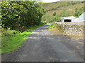 Road at the entrance to Chanlockfoot Farm