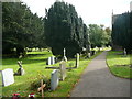 Path in Meppershall churchyard